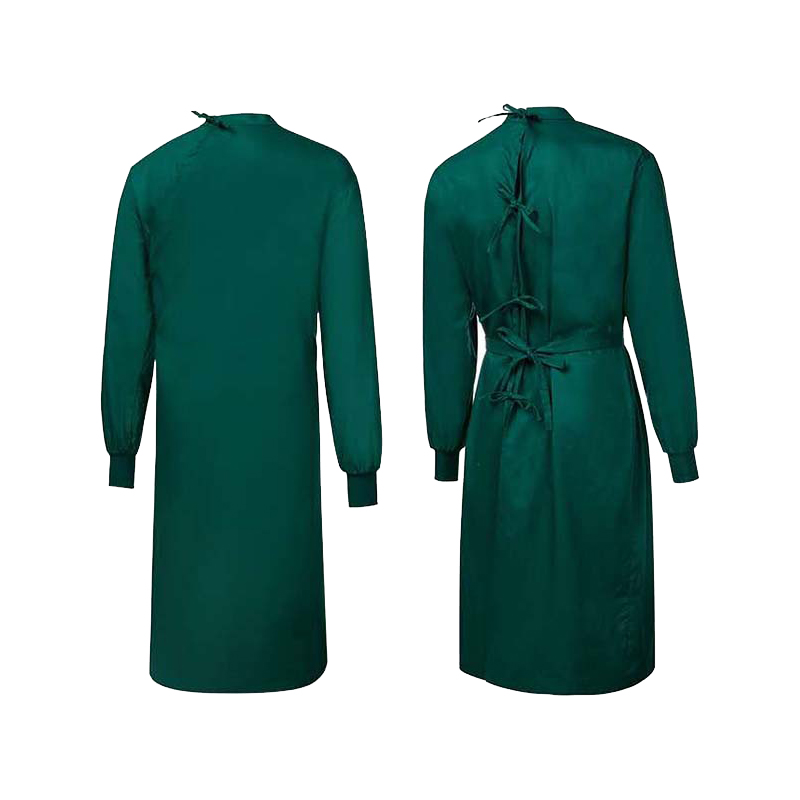 Bánnhà máy Cotton Dark Green Surgical Váy có thể giặt được